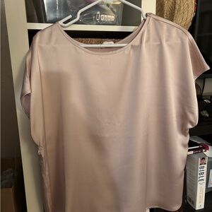 Elegant Pink Satin Women's Top